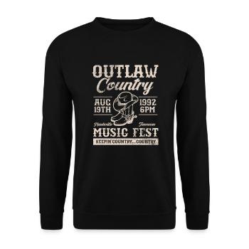 Country - Unisex Sweatshirt - black - Front - Alina (178cm) & Michal (187cm)
