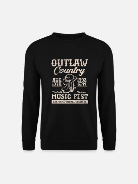 Country - Unisex Pullover - Schwarz