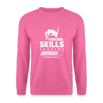 Le parkour - Sweat-shirt Unisexe - rose - Devant