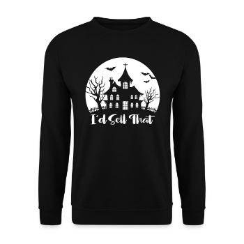 Real Estate Agent Real Estate Agent Gift - Unisex Sweatshirt - black - Front - Alina (178cm) & Michal (187cm)