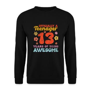 Adolescent - Sweat-shirt Unisexe - noir - Devant - Alina (178cm) & Michal (187cm)
