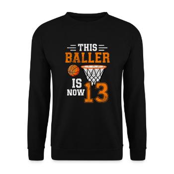 Adolescent - Sweat-shirt Unisexe - noir - Devant - Alina (178cm) & Michal (187cm)