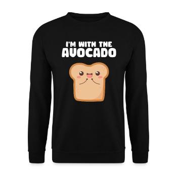 Avocado - Unisex Pullover - Schwarz - Vorne - Alina (178cm) & Michal (187cm)