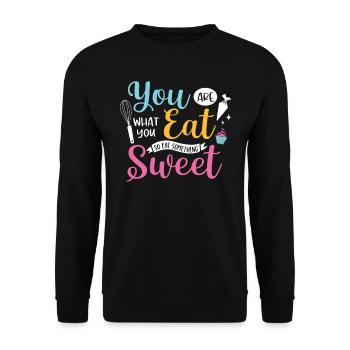 Baker Bakeries Baked Goods Baking Gift - Unisex Sweatshirt - black - Front - Alina (178cm) & Michal (187cm)