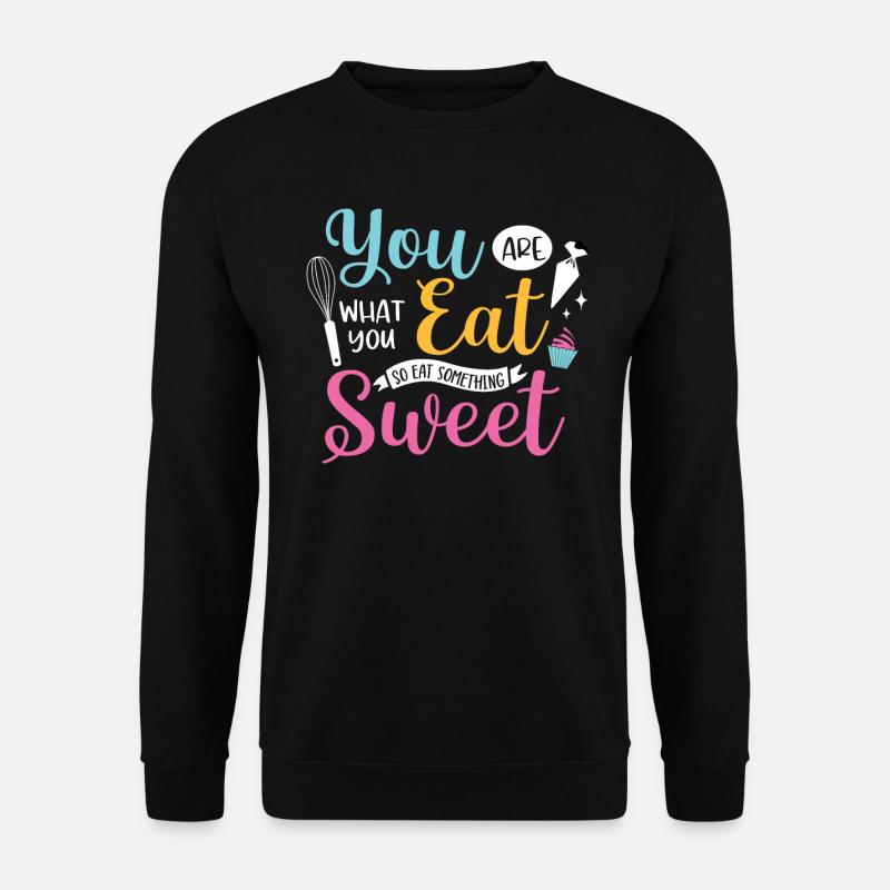 Bäcker Bäckerein Backwaren Backen Geschenk - Unisex Pullover - Schwarz