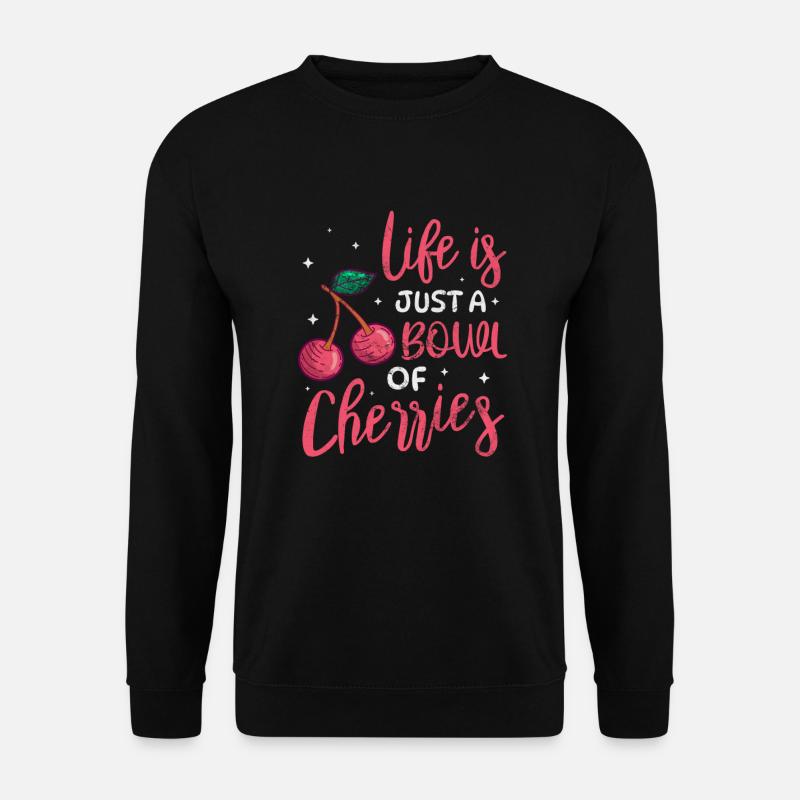 Kirsche - Unisex Pullover - Schwarz
