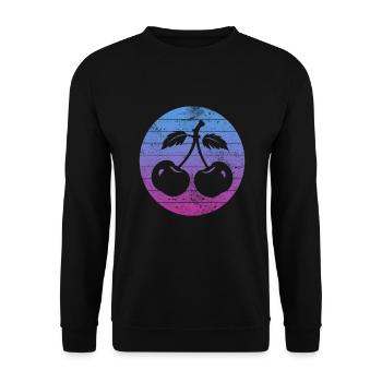 Cerise - Sweat-shirt Unisexe - noir - Devant - Alina (178cm) & Michal (187cm)