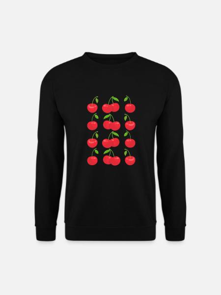 Cerisier Cerisier Fleur de cerisier Fruit Cadeau - Sweat-shirt Unisexe - noir