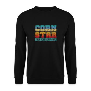 Cornhole - Unisex Sweatshirt - black - Front - Alina (178cm) & Michal (187cm)