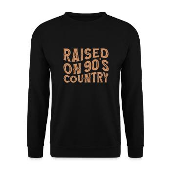 Country Music Countrymusic Geschenk - Unisex Pullover - Schwarz - Vorne - Alina (178cm) & Michal (187cm)