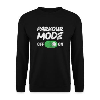 Parkour - Sweat-shirt Unisexe - noir - Devant - Alina (178cm) & Michal (187cm)