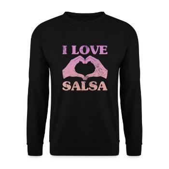 Salsa - Unisex Sweatshirt - black - Front - Alina (178cm) & Michal (187cm)