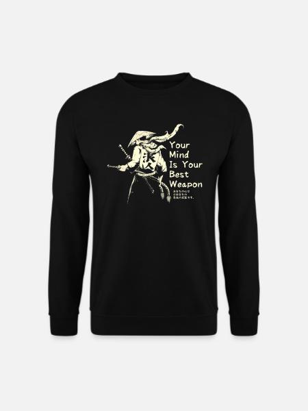 Samurai Ronin Schwertkampf Krieger Geschenk - Unisex Pullover - Schwarz
