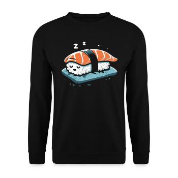Sushi - Unisex Pullover - Schwarz - Vorne - Alina (178cm) & Michal (187cm)