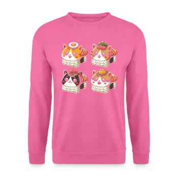 Sushi Essen Japan Nigiri Geschenk - Unisex Pullover - Pink - Vorne