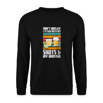 Tequila - Unisex Sweatshirt - black - Front - Alina (178cm) & Michal (187cm)