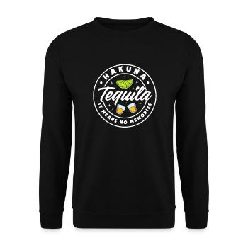 Tequila Sunrise Booze Party Mexique Cadeau - Sweat-shirt Unisexe - noir - Devant - Alina (178cm) & Michal (187cm)