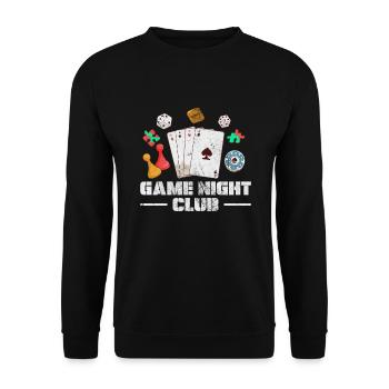 Board game - Unisex Sweatshirt - black - Front - Alina (178cm) & Michal (187cm)