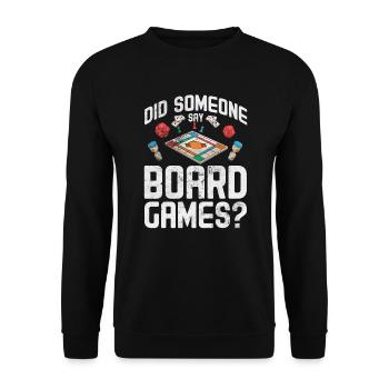 Board game - Unisex Sweatshirt - black - Front - Alina (178cm) & Michal (187cm)