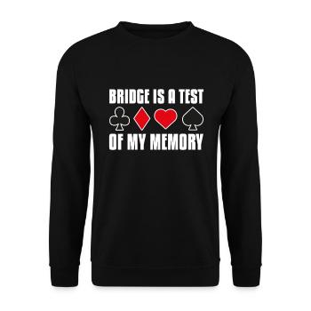 Bridge - Unisex Pullover - Schwarz - Vorne - Alina (178cm) & Michal (187cm)