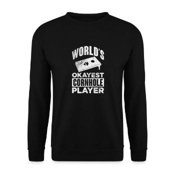 Cornhole - Unisex Sweatshirt - black - Front - Alina (178cm) & Michal (187cm)