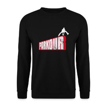 Parkour - Sweat-shirt Unisexe - noir - Devant - Alina (178cm) & Michal (187cm)