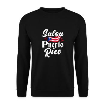 Salsa Dancing Cuba Dance Latino Dance Class Gift - Unisex Sweatshirt - black - Front - Alina (178cm) & Michal (187cm)