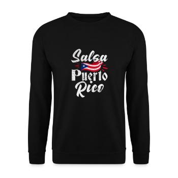 Salsa - Unisex Sweatshirt - black - Front - Alina (178cm) & Michal (187cm)