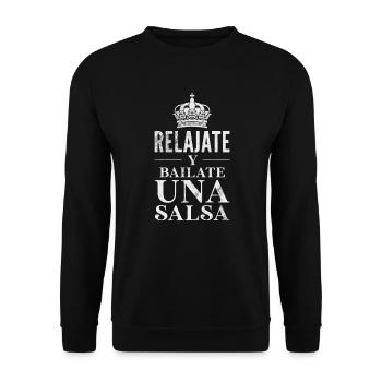 Salsa - Unisex Pullover - Schwarz - Vorne - Alina (178cm) & Michal (187cm)