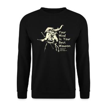 Samurai - Unisex Pullover - Schwarz - Vorne - Alina (178cm) & Michal (187cm)