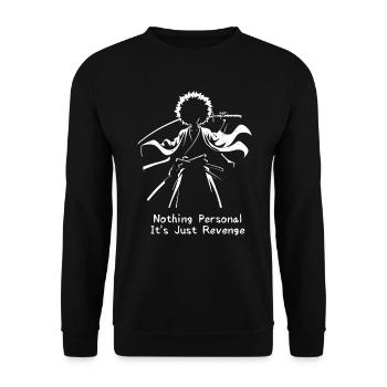Samouraï - Sweat-shirt Unisexe - noir - Devant - Alina (178cm) & Michal (187cm)
