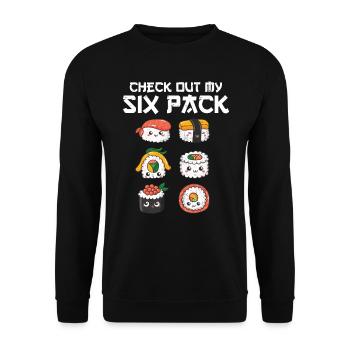 Sushi - Unisex Pullover - Schwarz - Vorne - Alina (178cm) & Michal (187cm)