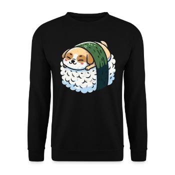 Sushi - Unisex Pullover - Schwarz - Vorne - Alina (178cm) & Michal (187cm)