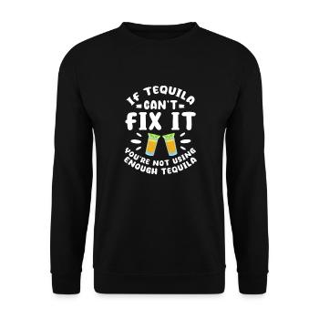 Tequila Sunrise Booze Party Mexique Cadeau - Sweat-shirt Unisexe - noir - Devant - Alina (178cm) & Michal (187cm)