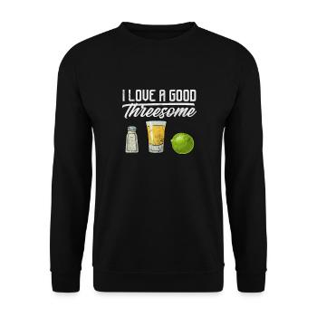 tequila - Unisex Sweatshirt - black - Front - Alina (178cm) & Michal (187cm)