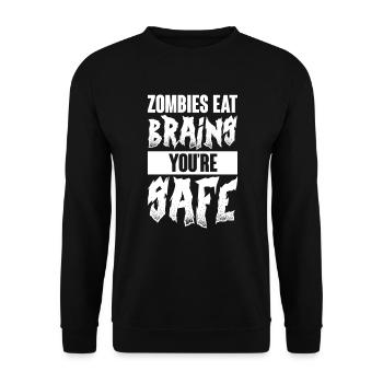 Zombie Zombie-Jäger Zombieapokalypse Geschenk - Unisex Pullover - Schwarz - Vorne - Alina (178cm) & Michal (187cm)