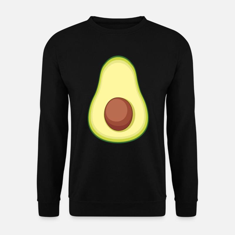 Avocado Guacamole Vegan Geschenk - Unisex Pullover - Schwarz