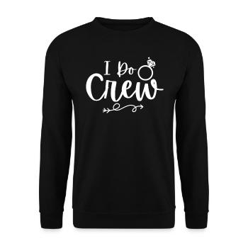 Hen bachelorette party bride - Unisex Sweatshirt - black - Front - Alina (178cm) & Michal (187cm)