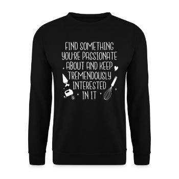 Baker - Unisex Sweatshirt - black - Front - Alina (178cm) & Michal (187cm)