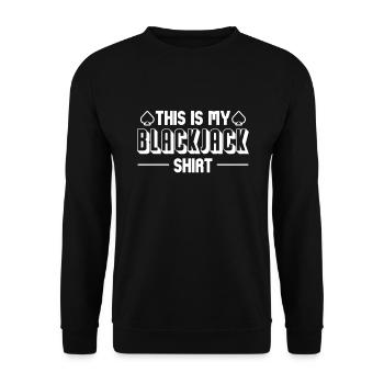 Blackjack - Unisex Sweatshirt - black - Front - Alina (178cm) & Michal (187cm)