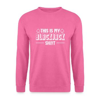 Black Jack Blackjack Kartenspiel Casino Geschenk - Unisex Pullover - Pink - Vorne