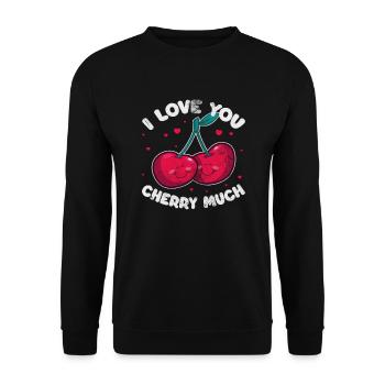 Cerise - Sweat-shirt Unisexe - noir - Devant - Alina (178cm) & Michal (187cm)
