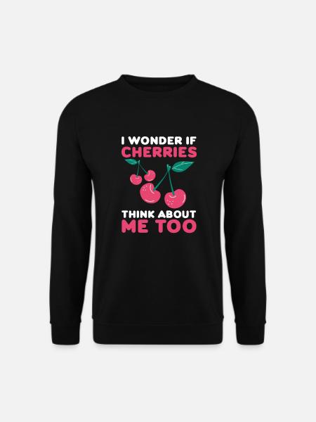 Kirsche Kirschbaum Kirschblüte Frucht Geschenk - Unisex Pullover - Schwarz