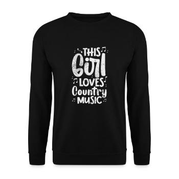 Country - Unisex Sweatshirt - black - Front - Alina (178cm) & Michal (187cm)
