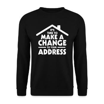 Immobilienmakler - Unisex Pullover - Schwarz - Vorne - Alina (178cm) & Michal (187cm)