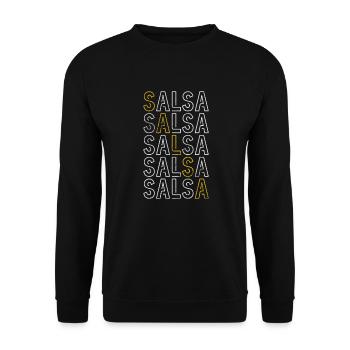 Salsa - Unisex Sweatshirt - black - Front - Alina (178cm) & Michal (187cm)