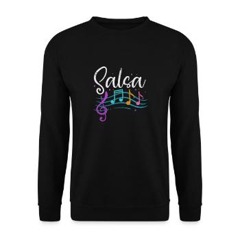 Salsa - Unisex Sweatshirt - black - Front - Alina (178cm) & Michal (187cm)
