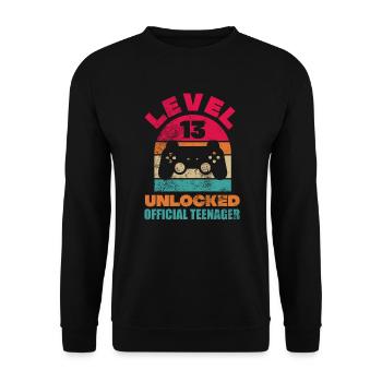Adolescent - Sweat-shirt Unisexe - noir - Devant - Alina (178cm) & Michal (187cm)