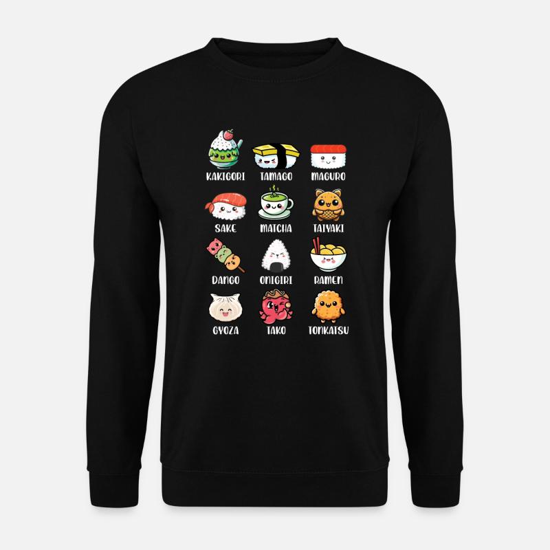 Sushi Essen Japan Nigiri Geschenk - Unisex Pullover - Schwarz
