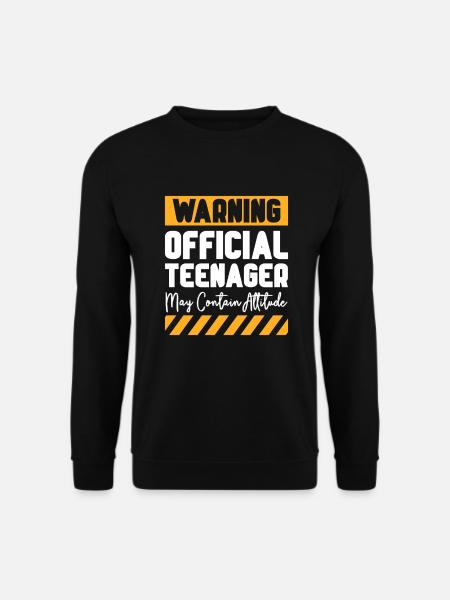 Teenager Teenie Teen Teens Teeny Geschenk - Unisex Pullover - Schwarz